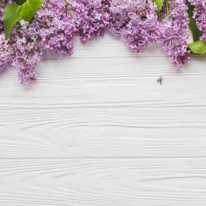 دانلود عکس با کیفیت گل های بهاری بر روی تخته چوبی