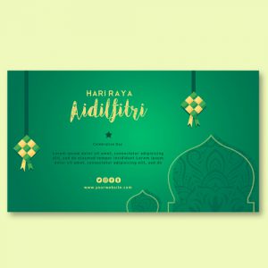 دانلود فایل فتوشاپ (PSD) طرح گرافیکی لایه باز بنر و یا اسلایدر سایت با طراحی حرفه ای مناسب برای طراحی مناسبت های مذهبی از جمله ماه رمضان