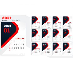 دانلود طرح گرافیکی لایه باز طرح تقویم 2021