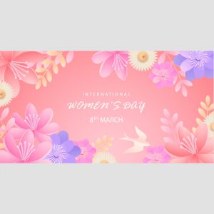 دانلود طرح گرافیکی لایه باز کارت و بنر تبریک روز جهانی زنان