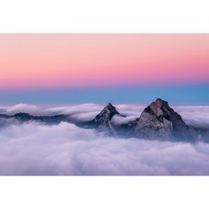 دانلود عکس با کیفیت از کوهستان و ابر