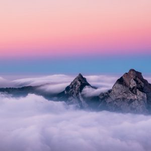 دانلود عکس با کیفیت از کوهستان ابری