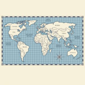 دانلود طرح گرافیکی لایه باز طرح نقشه جهان